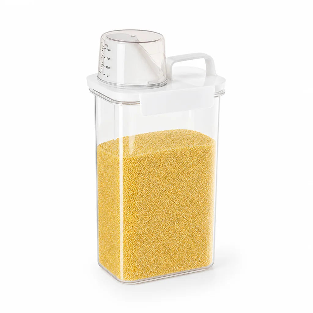 Grain Storage Container Airtight Visible Measuring Scale Dishwasher-Safe
