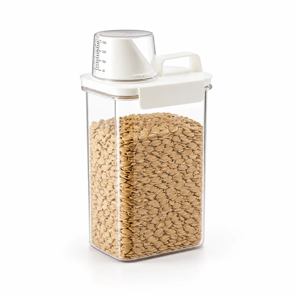 Grain Storage Container Airtight Visible Measuring Scale Dishwasher-Safe