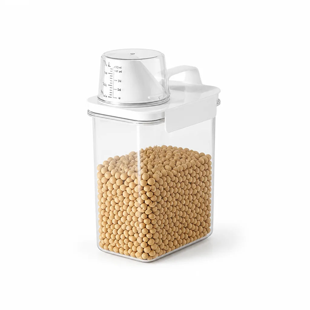 Grain Storage Container Airtight Visible Measuring Scale Dishwasher-Safe