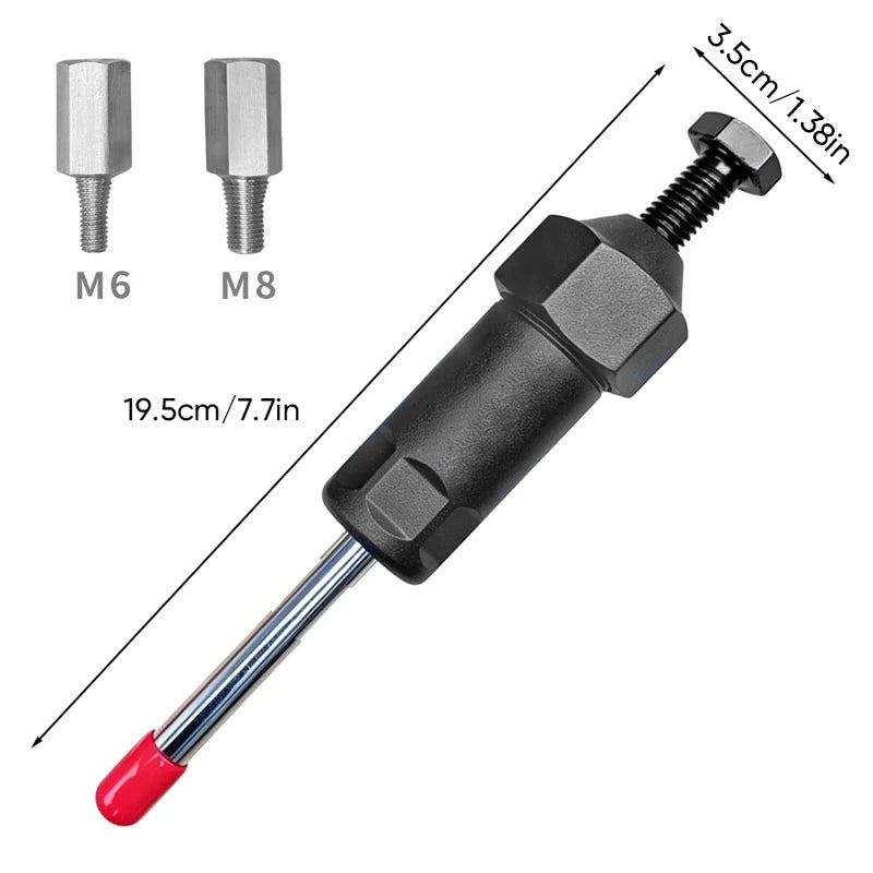 Grease Fitting Unclogger Tool High-Pressure M6 M8 Adapters