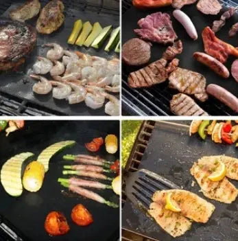 Grill Mat Set Non-Stick Reusable 10 Pack