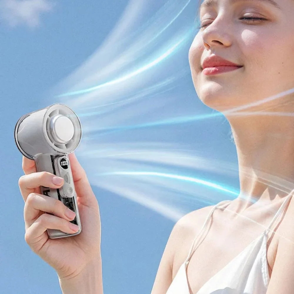 Handheld Fan Rechargeable 100-Speed Portable Design