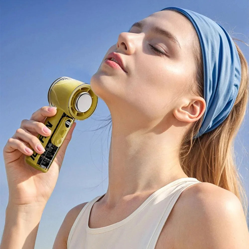 Handheld Fan Rechargeable 100-Speed Portable Design