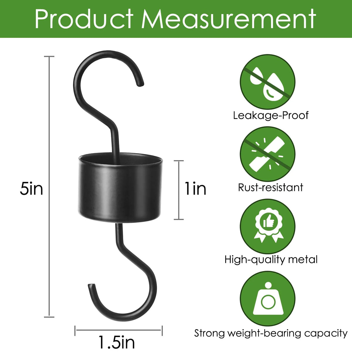 Hummingbird Feeder Ant Moat Metal Rust-Resistant 2-Pack