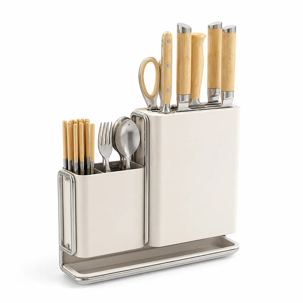 Knife & Cutlery Rack Wall-Mounted Carbon Steel