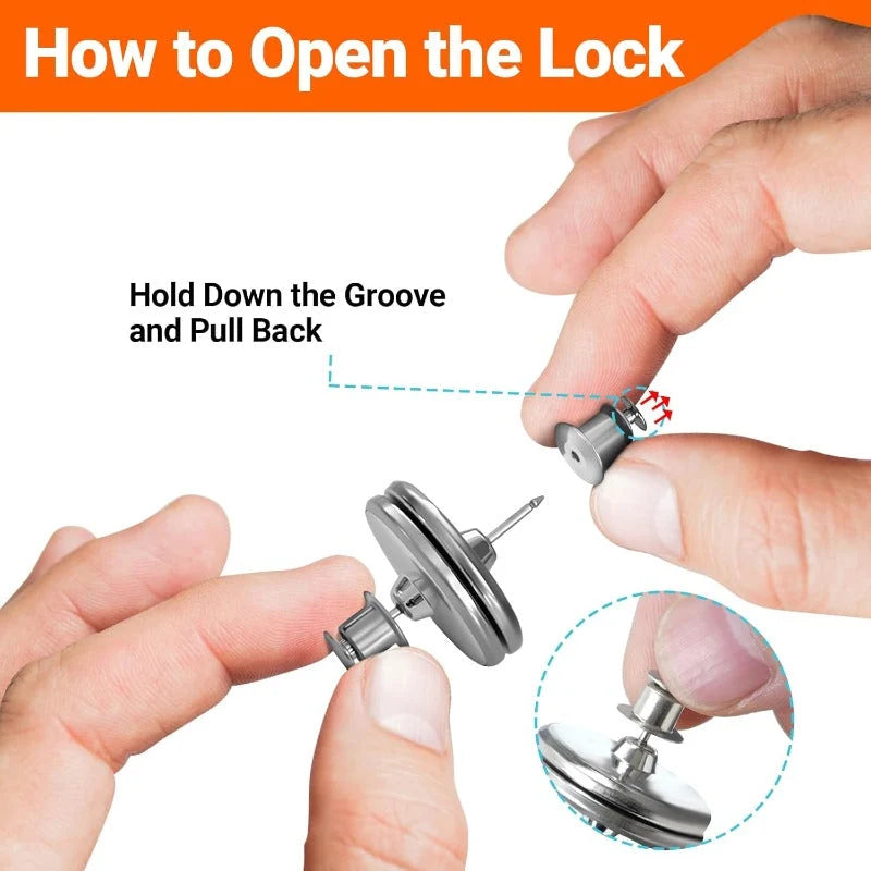 Magnetic Curtain Clips Strong Hold No-Drill Installation