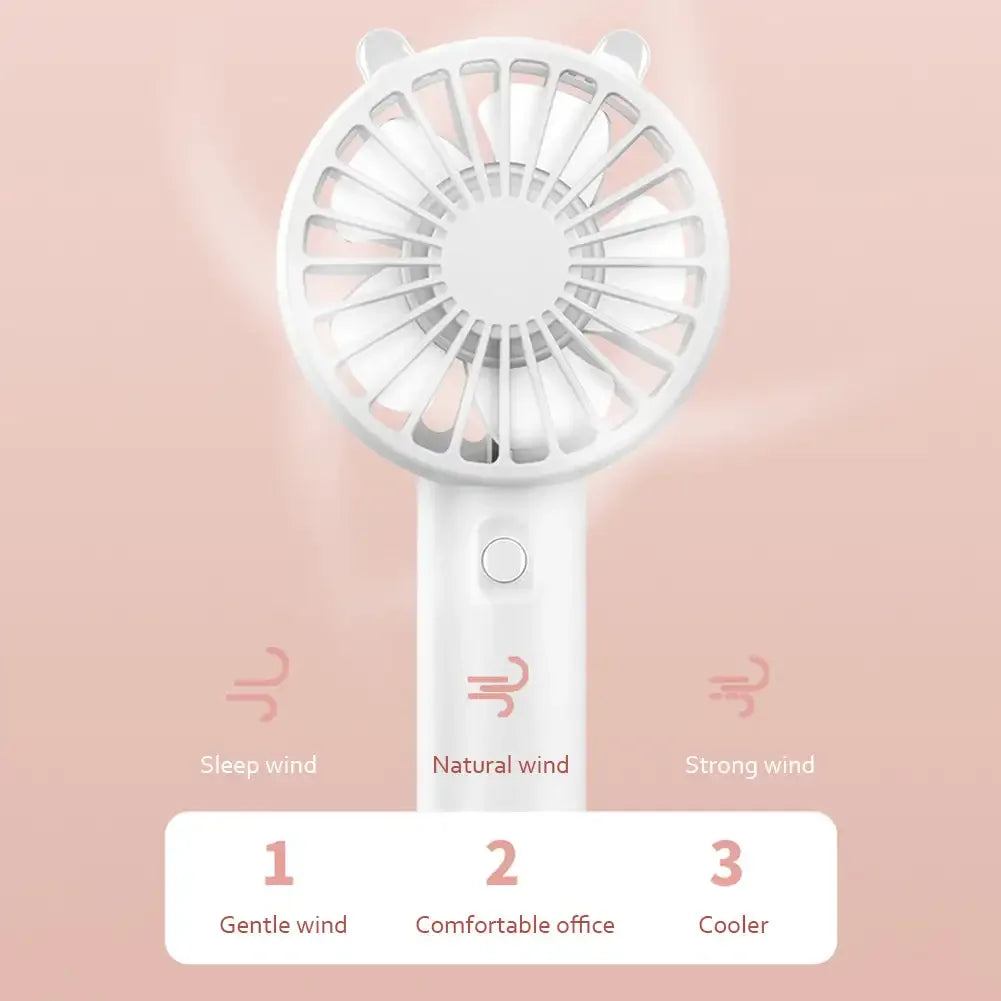 Mini Hand Fan USB Rechargeable Set of 2