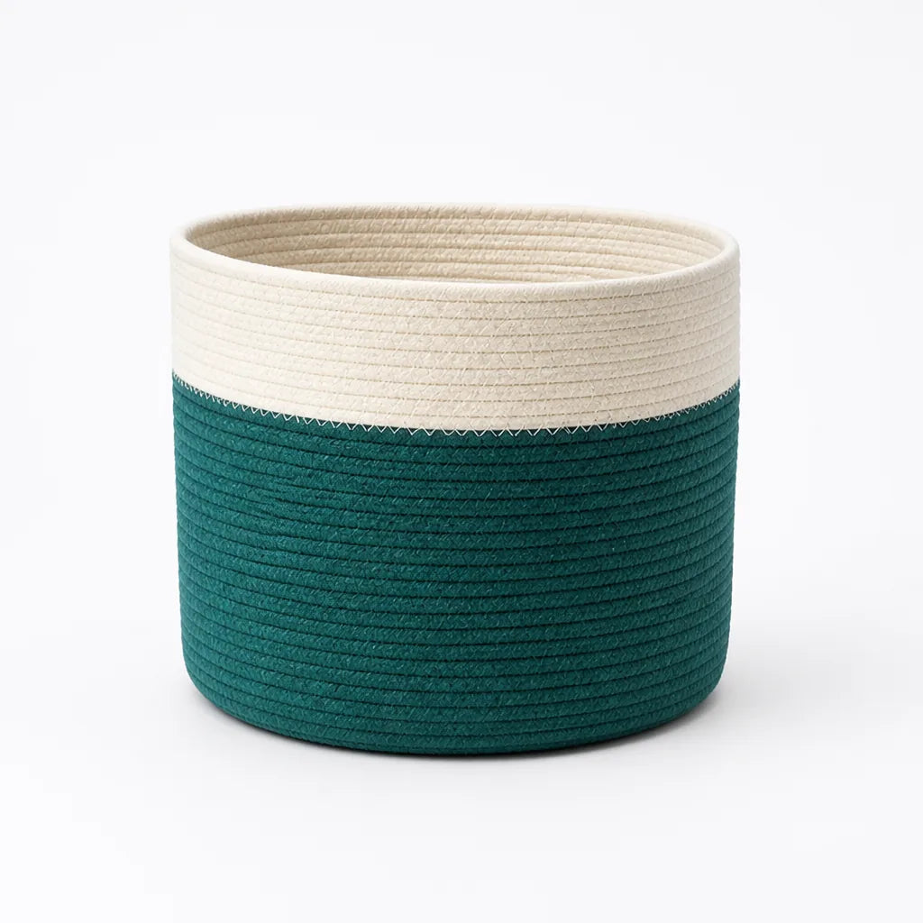 Modern Minimalist Handmade Cotton Storage Basket
