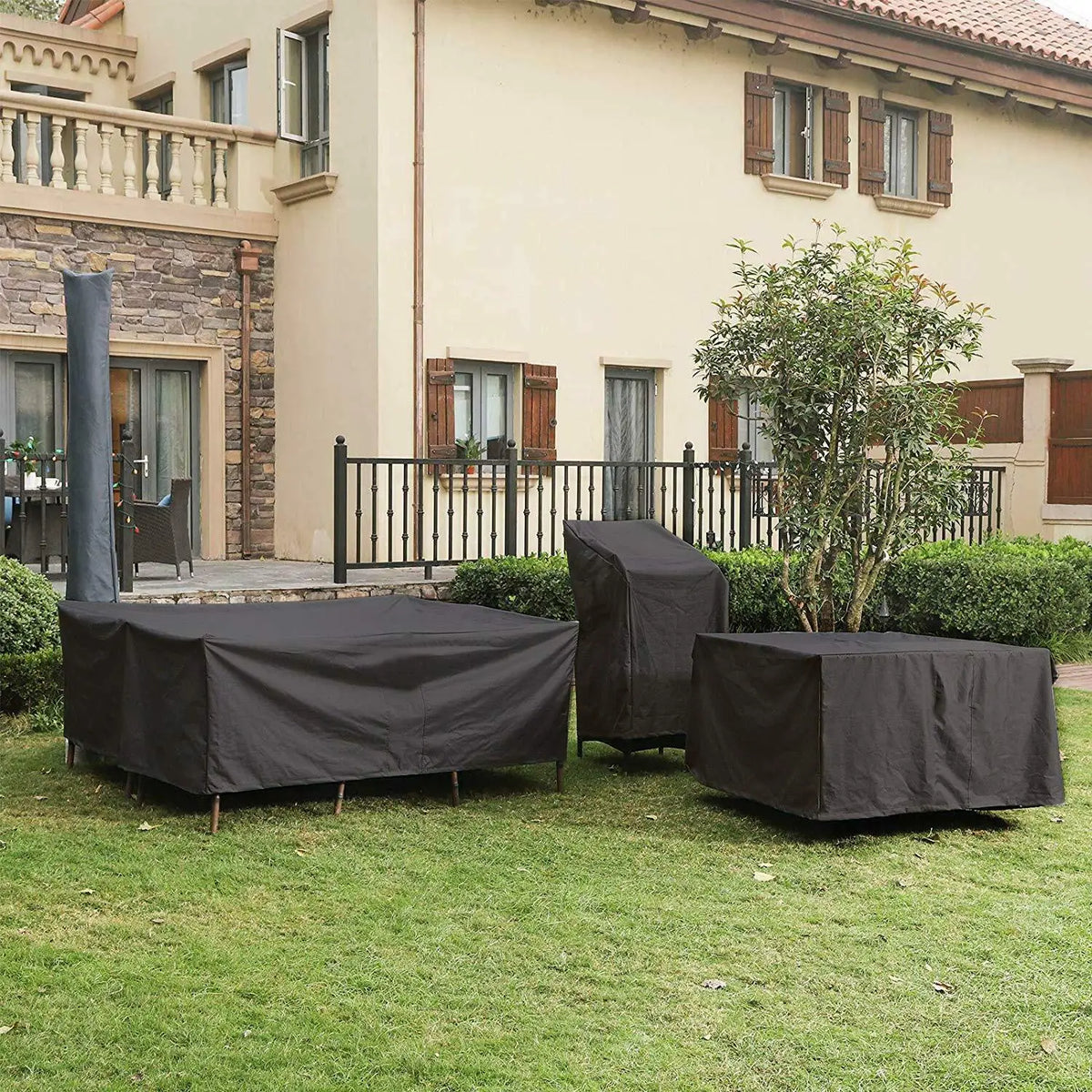 Outdoor Furniture Cover Waterproof UV-Resistant Polyester All-Season Protection