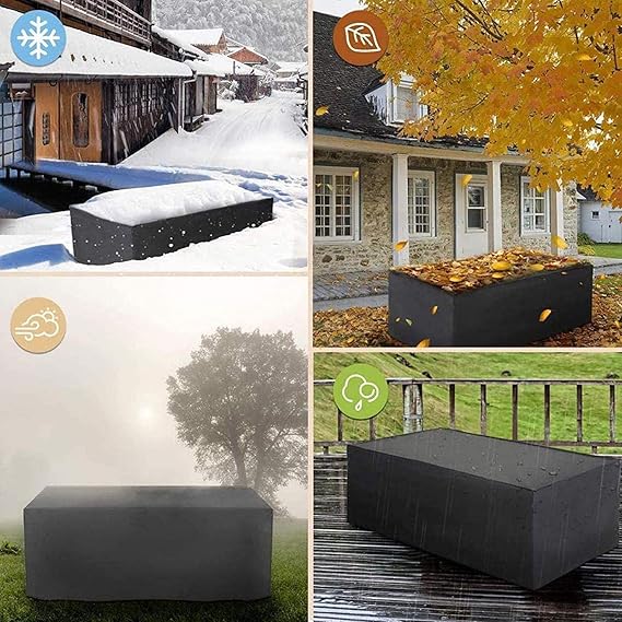 Outdoor Furniture Cover Waterproof UV-Resistant Polyester All-Season Protection