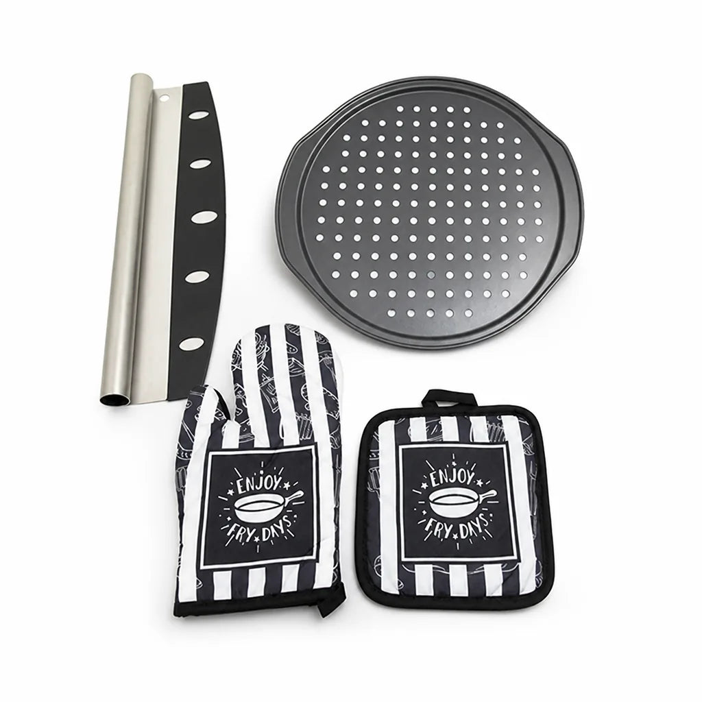 Oven Mitt & Pot Holder Quilted Insulated Cotton Machine Washable