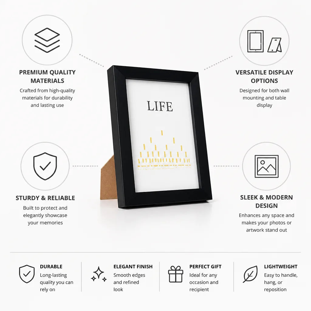 Photo Frame Gallery-Style Sleek Modern Wall & Table Display