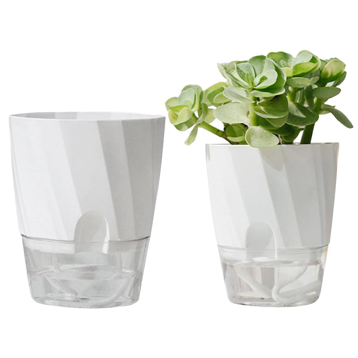Planter Self-Watering With Built-In Reservoir