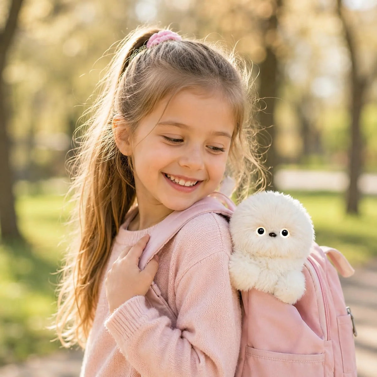 Plush Keychain Voice Recording Music Playback Automatic Head Turning