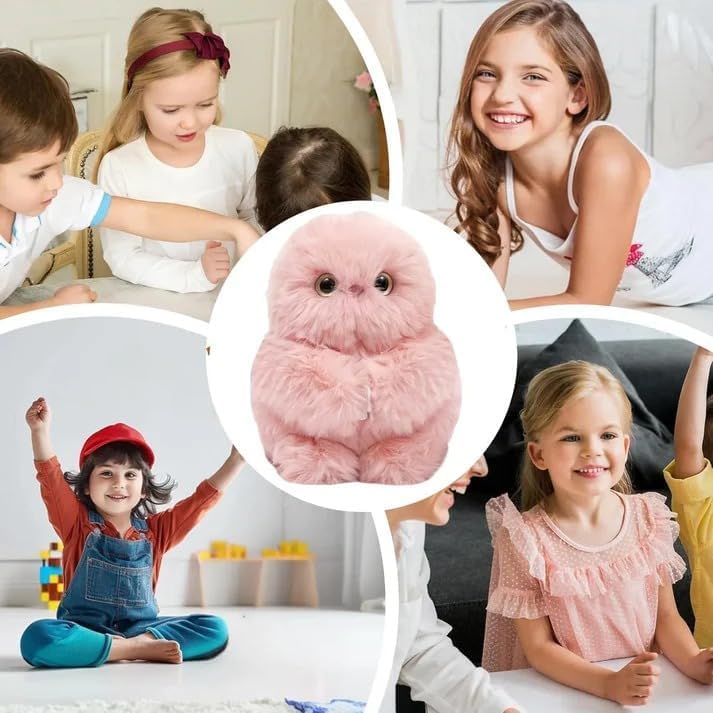 Plush Keychain Voice Recording Music Playback Automatic Head Turning