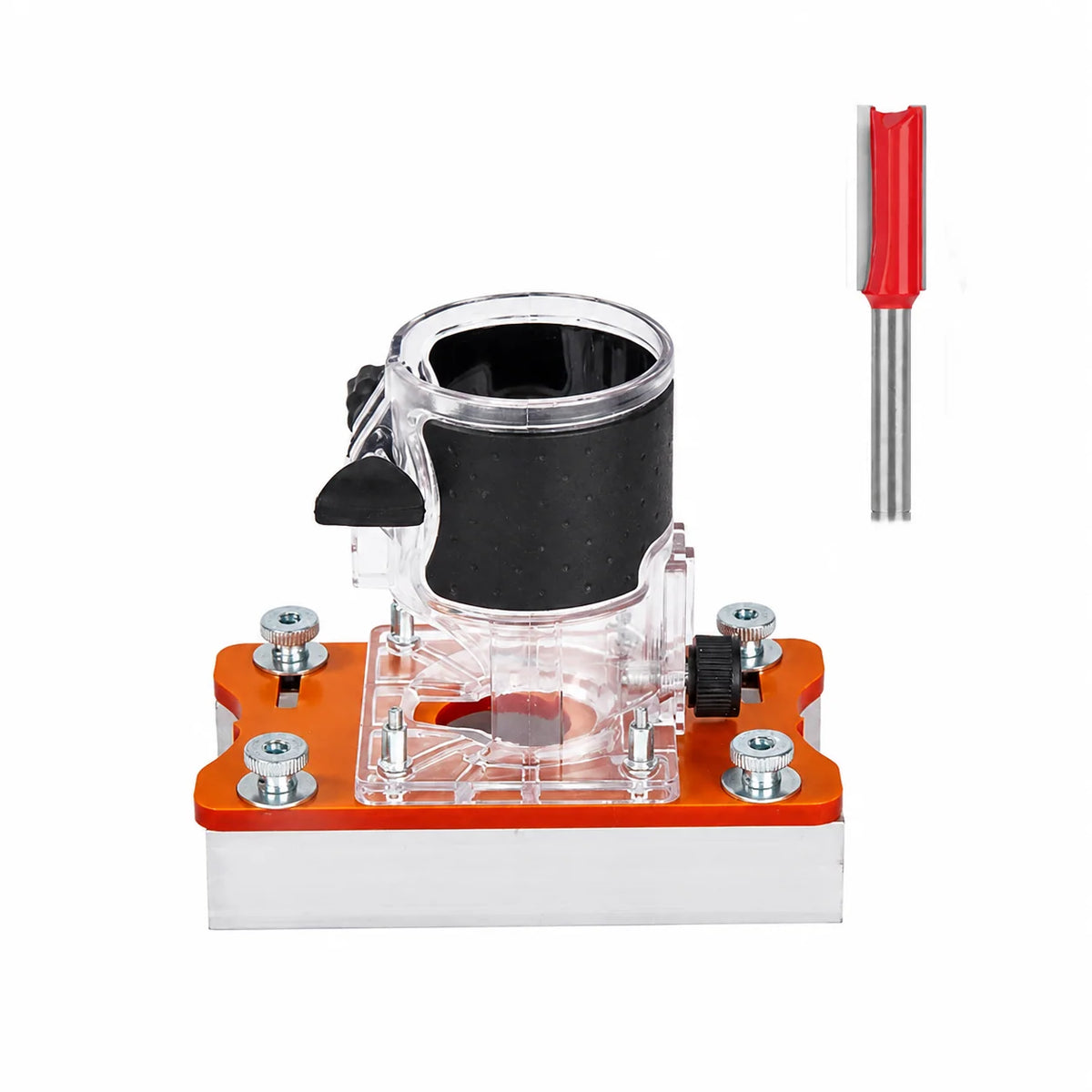 Router Base Plate Adjustable Aluminum Includes Router Bit