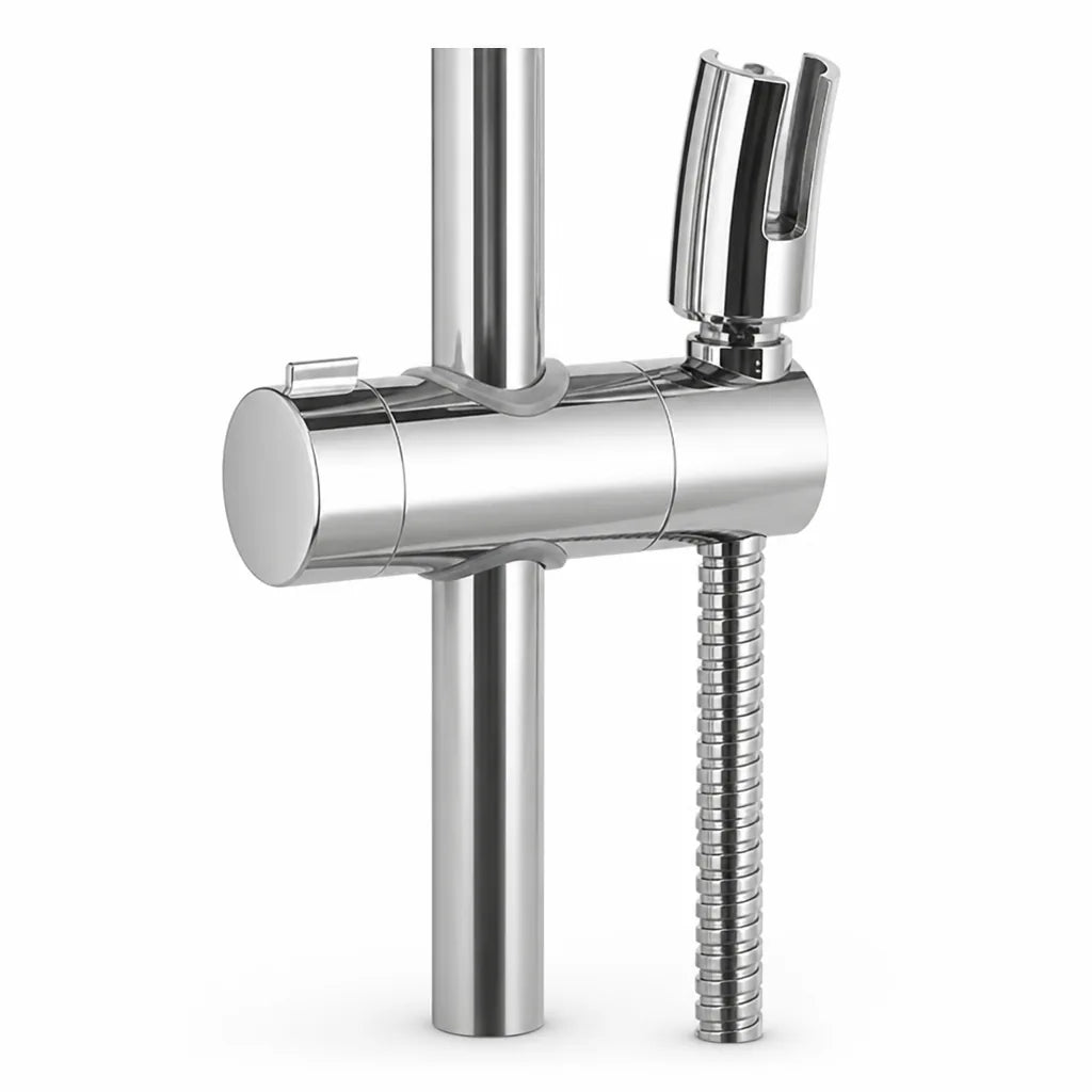Shower Head Holder Stainless Steel Adjustable Height Drill-Free