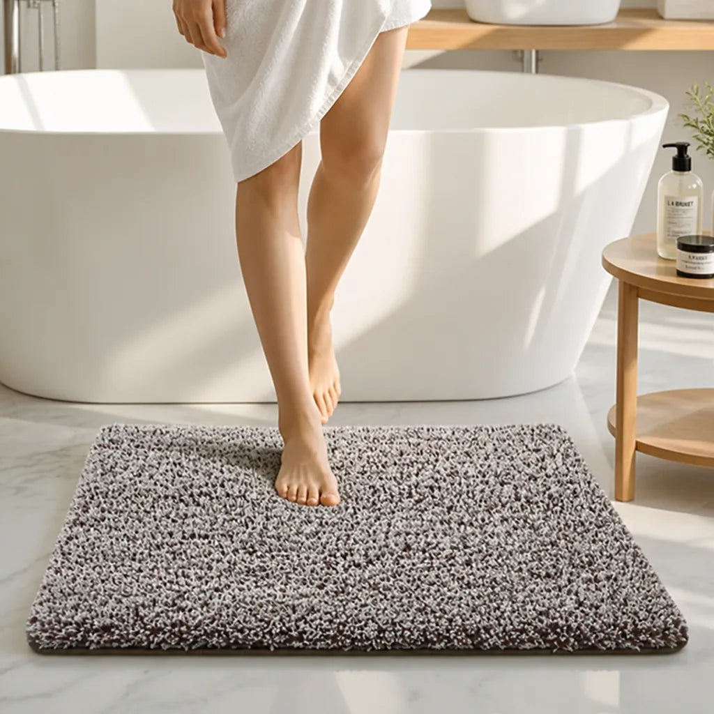 Shower Mat Plush Non-Slip & Quick-Drying