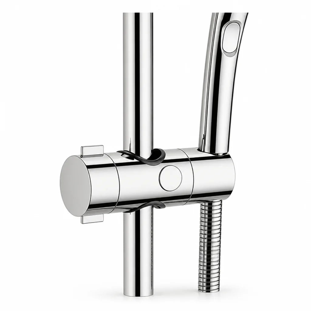 Showerhead Holder No-Drill Height-Adjustable Universal Fit