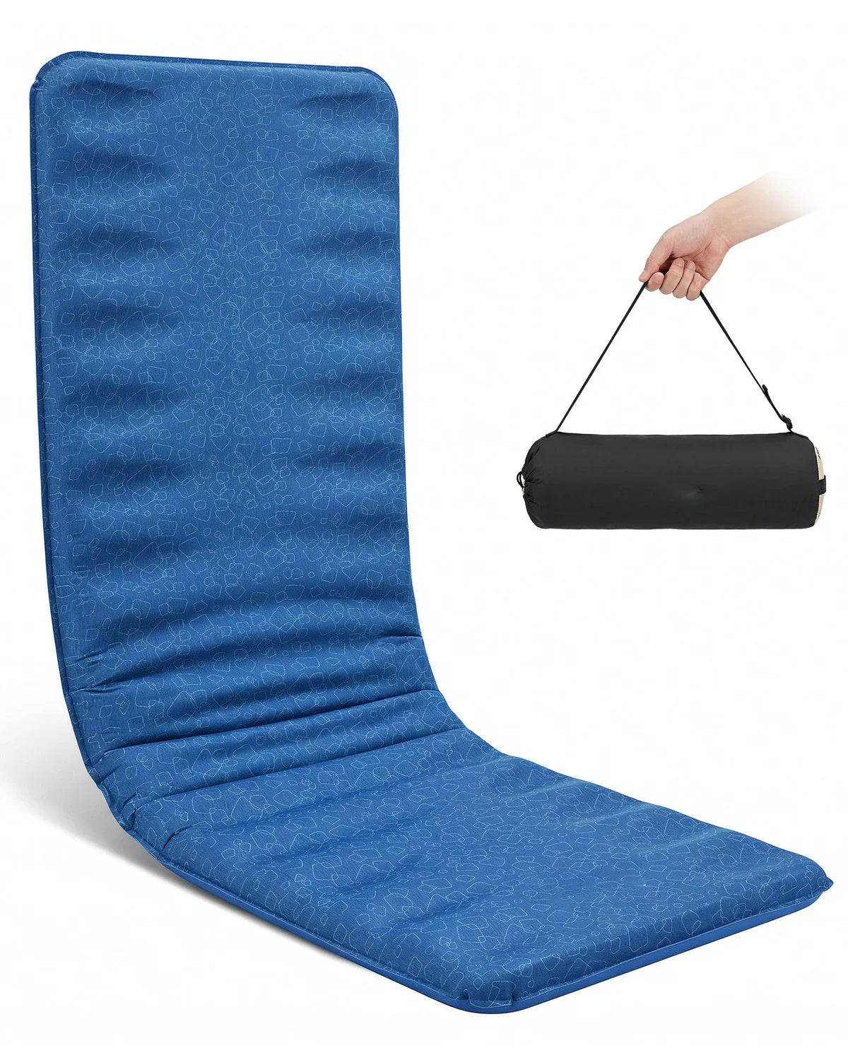 Sleeping Pad Self-Inflating Anti-Roll Edges R-Value 4.2