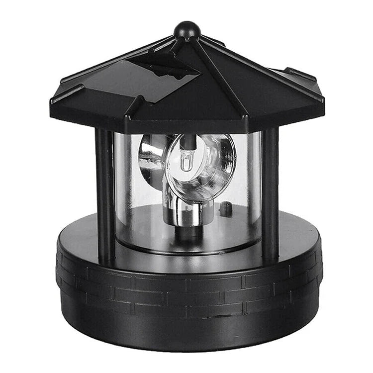 Solar Garden Light Rotating Beacon Automatic Dusk Activation