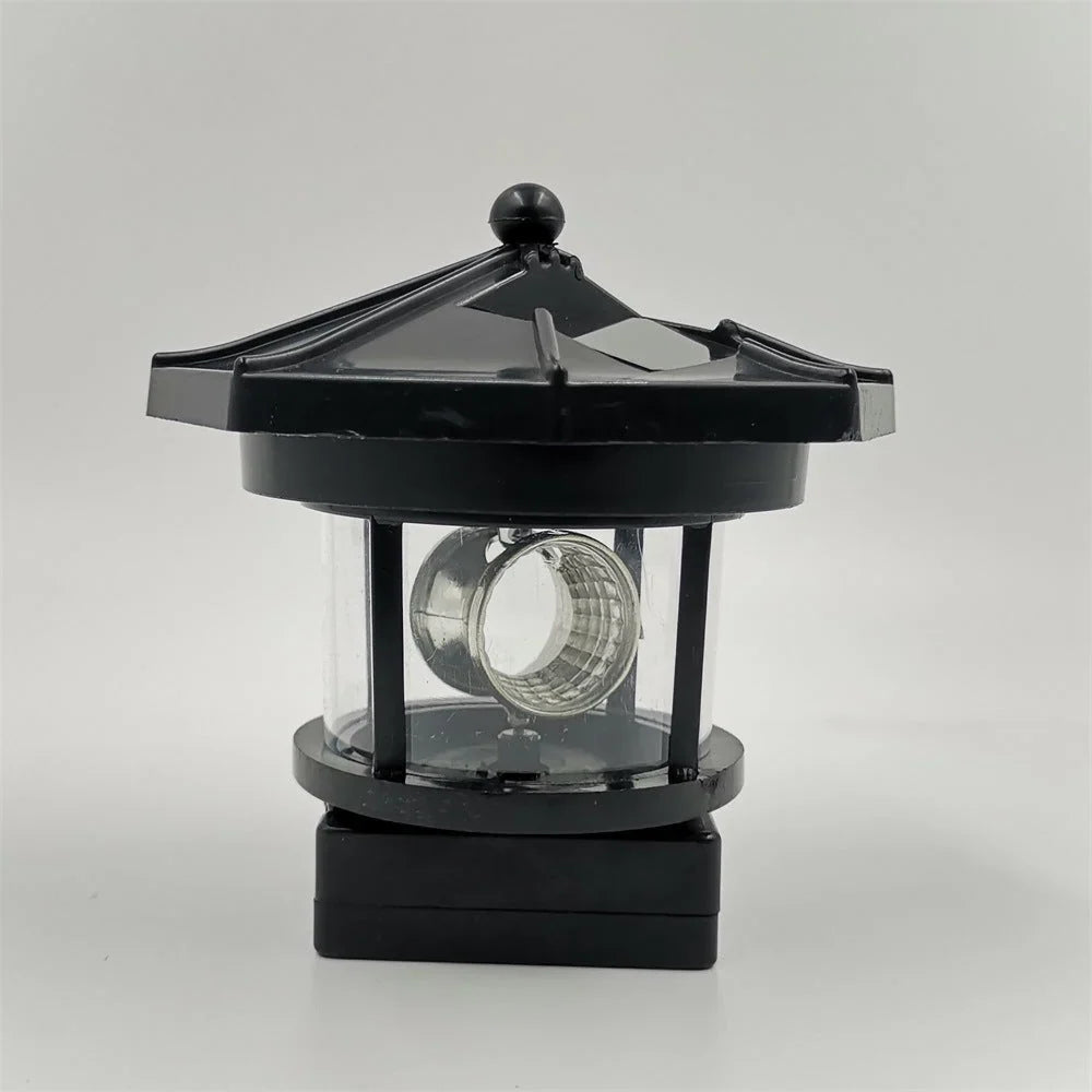 Solar Garden Light Rotating Beacon Automatic Dusk Activation