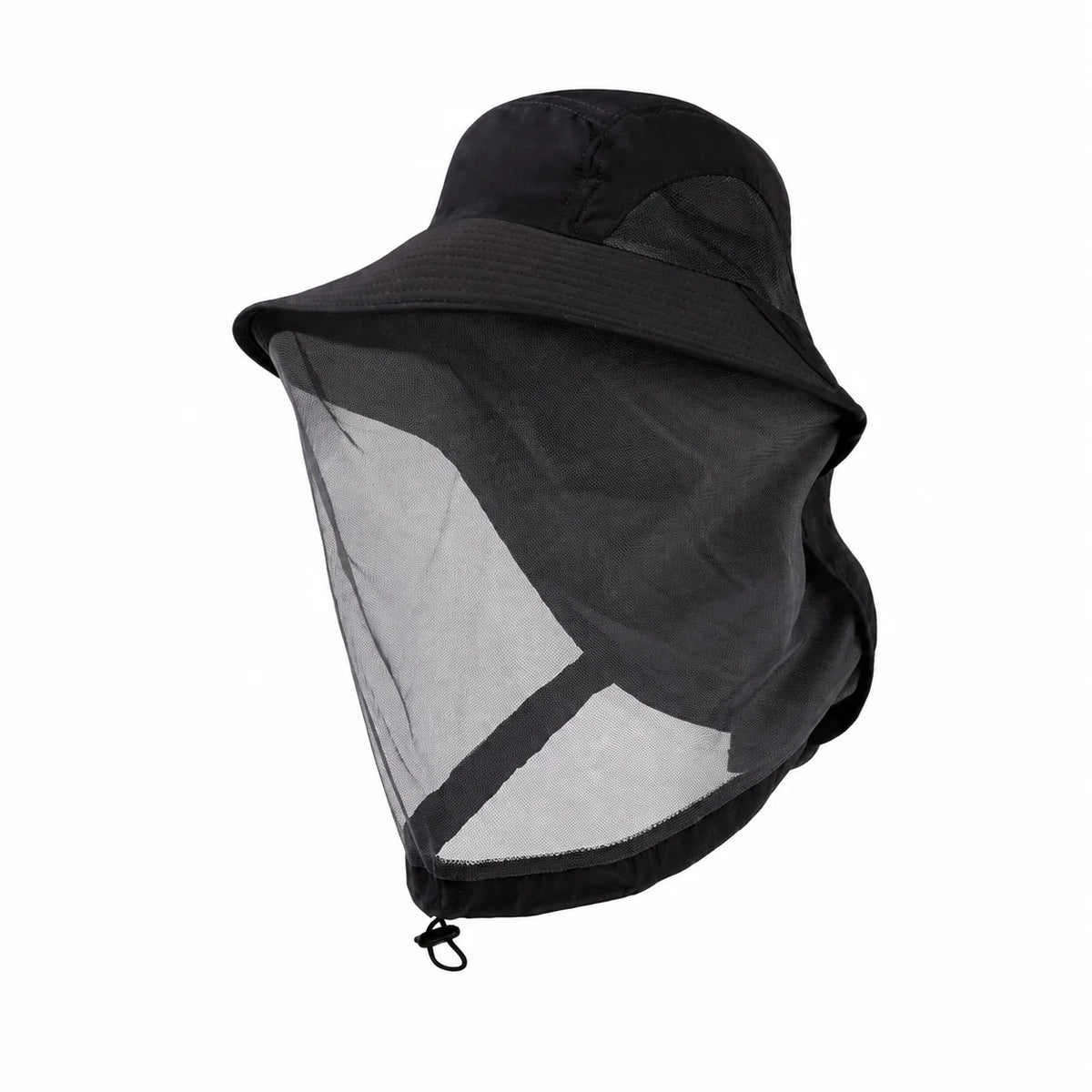 Sun Hat Wide Brim Breathable Mesh Face & Neck Cover Foldable Adjustable Fit