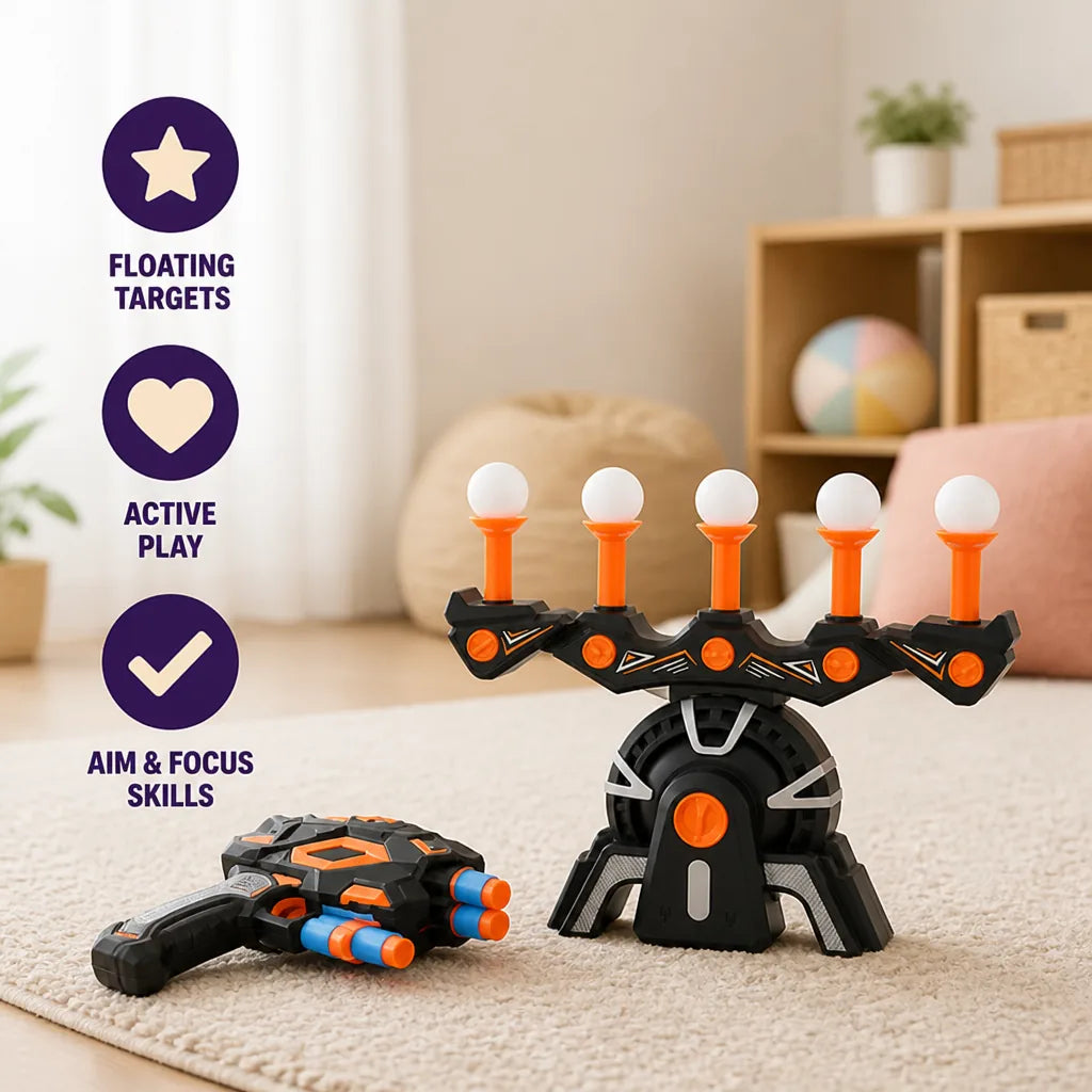 Target Shooting Game Floating Hover Targets Foam Blaster