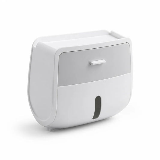 Toilet Paper Box Waterproof Plastic Fits Roll & Sheet