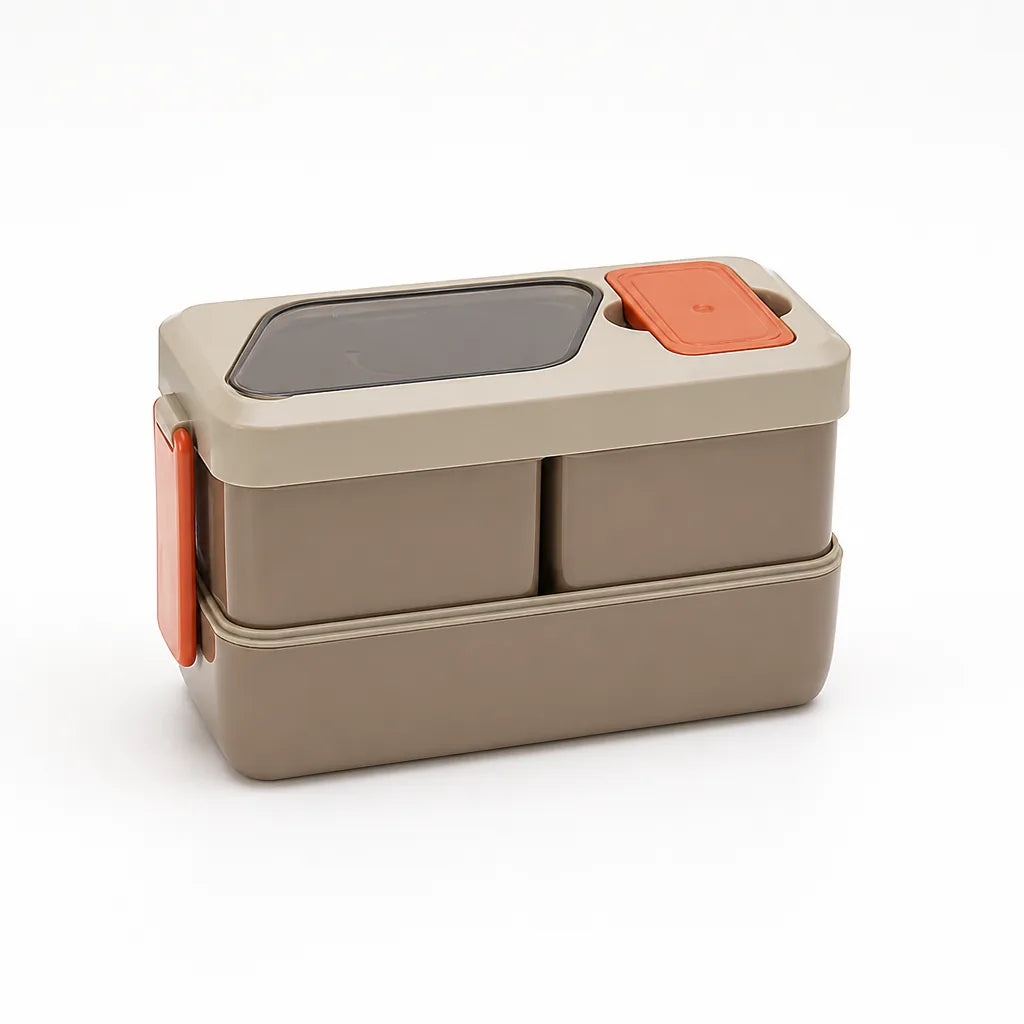Two-Tier Lunch Box Leak-Proof BPA-Free Microwave & Dishwasher Safe