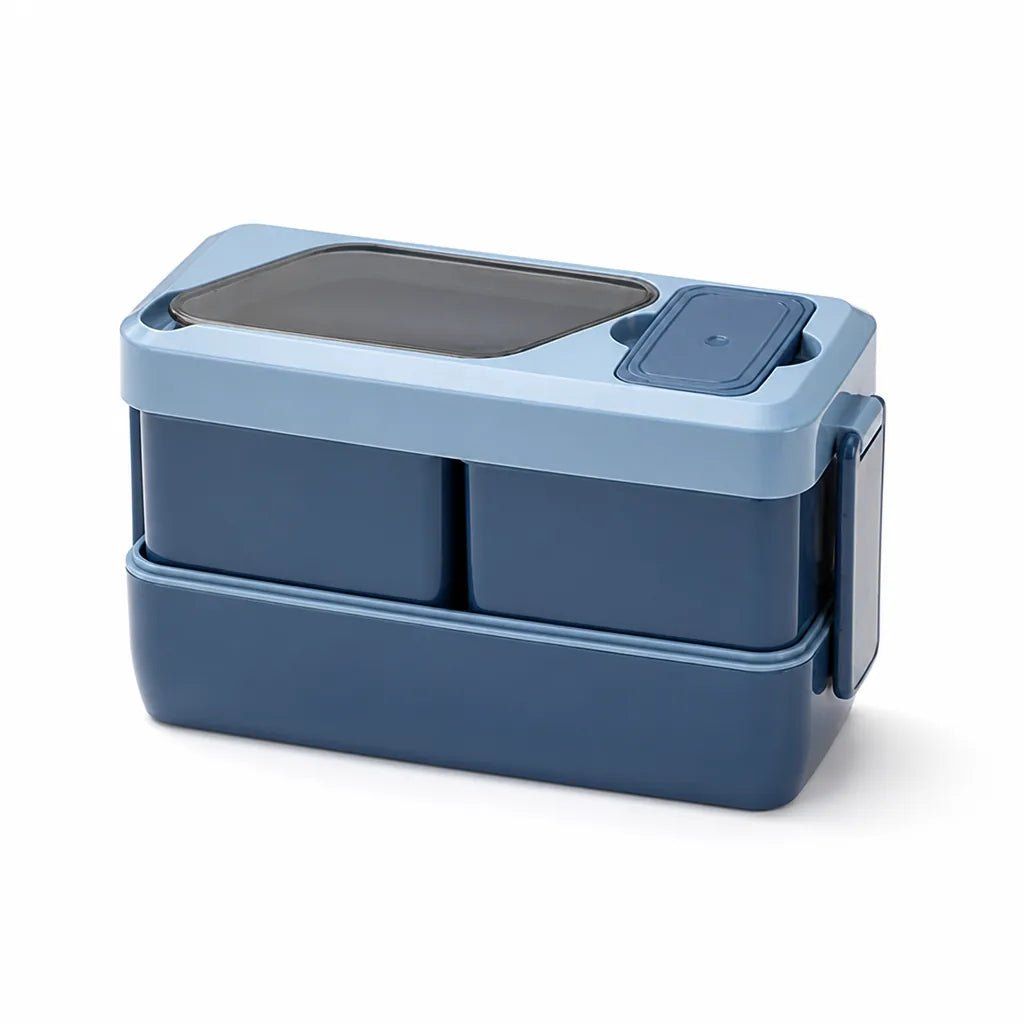 Two-Tier Lunch Box Leak-Proof BPA-Free Microwave & Dishwasher Safe