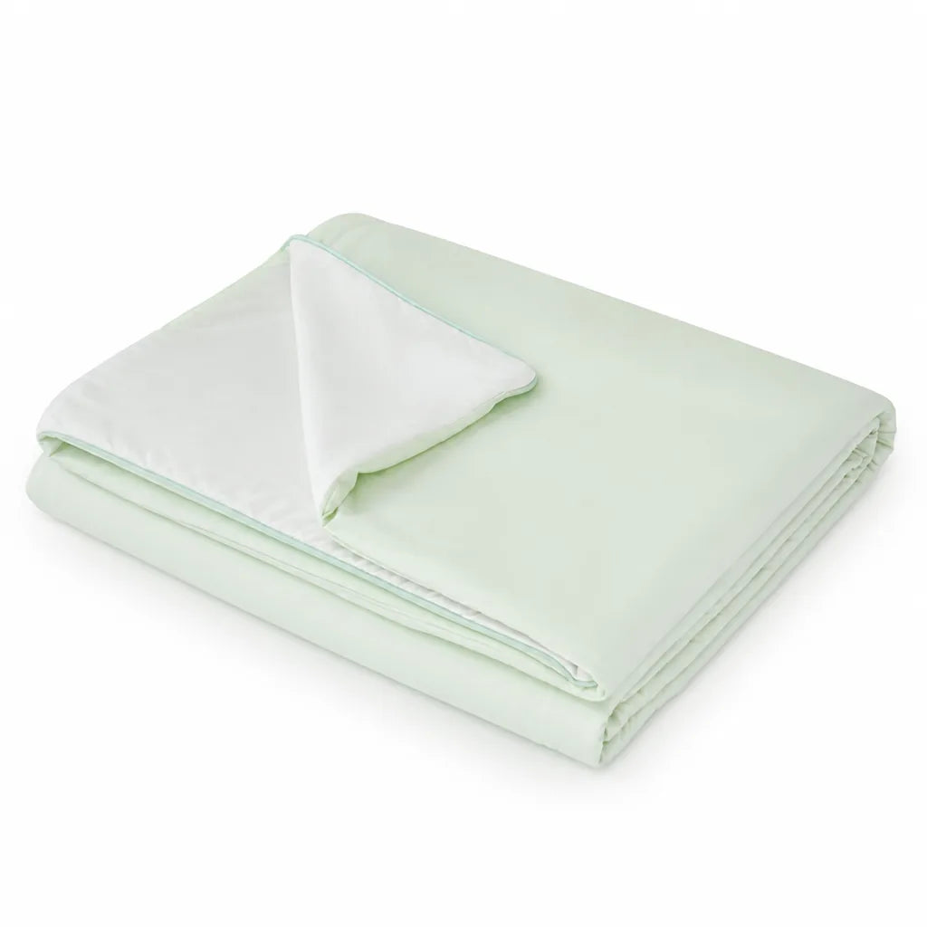 Ultra-Light Quilted Duvet Bedding Set With Elastic Fitted Sheet (3-Piece)