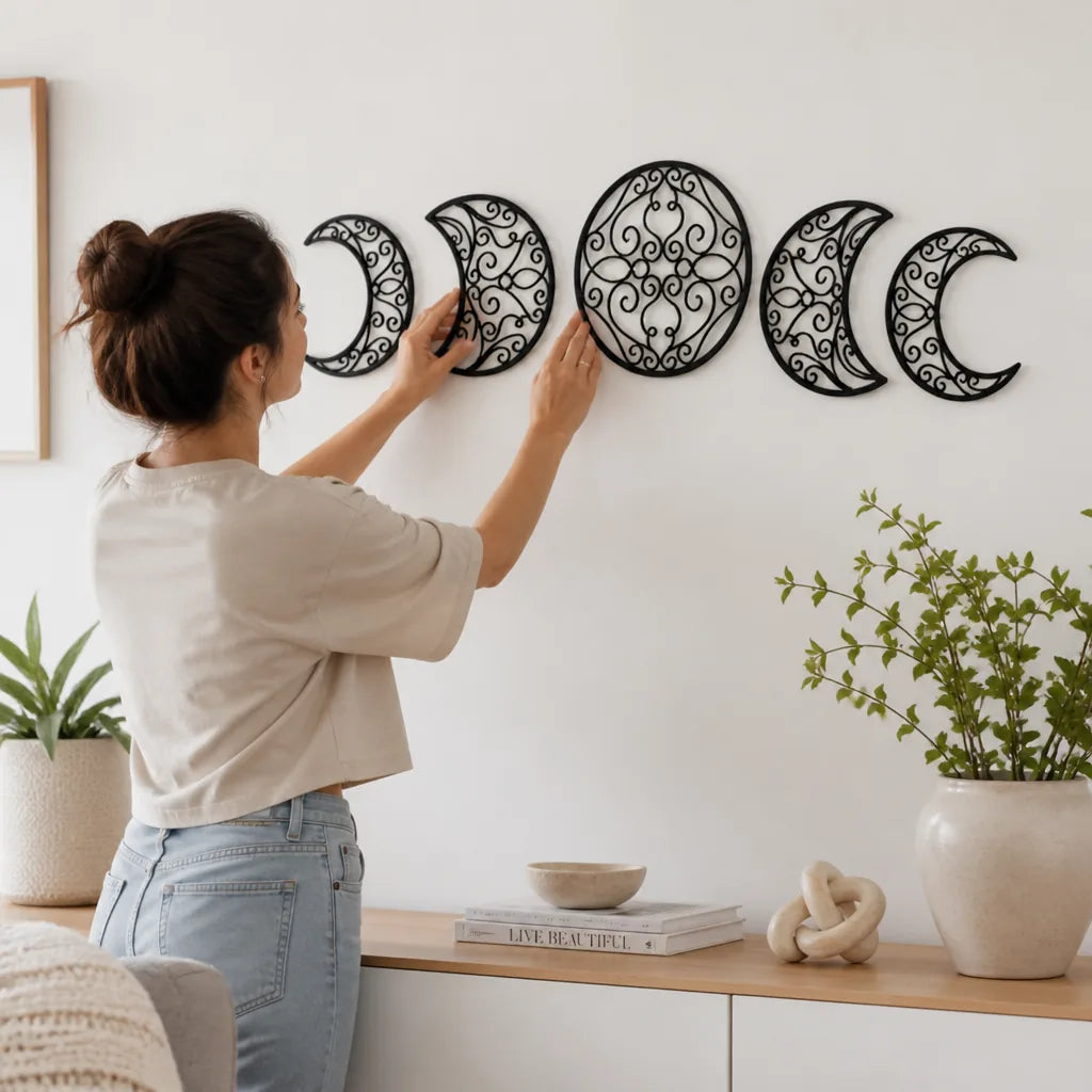 Wall Art Black Metal Mandala Cutout