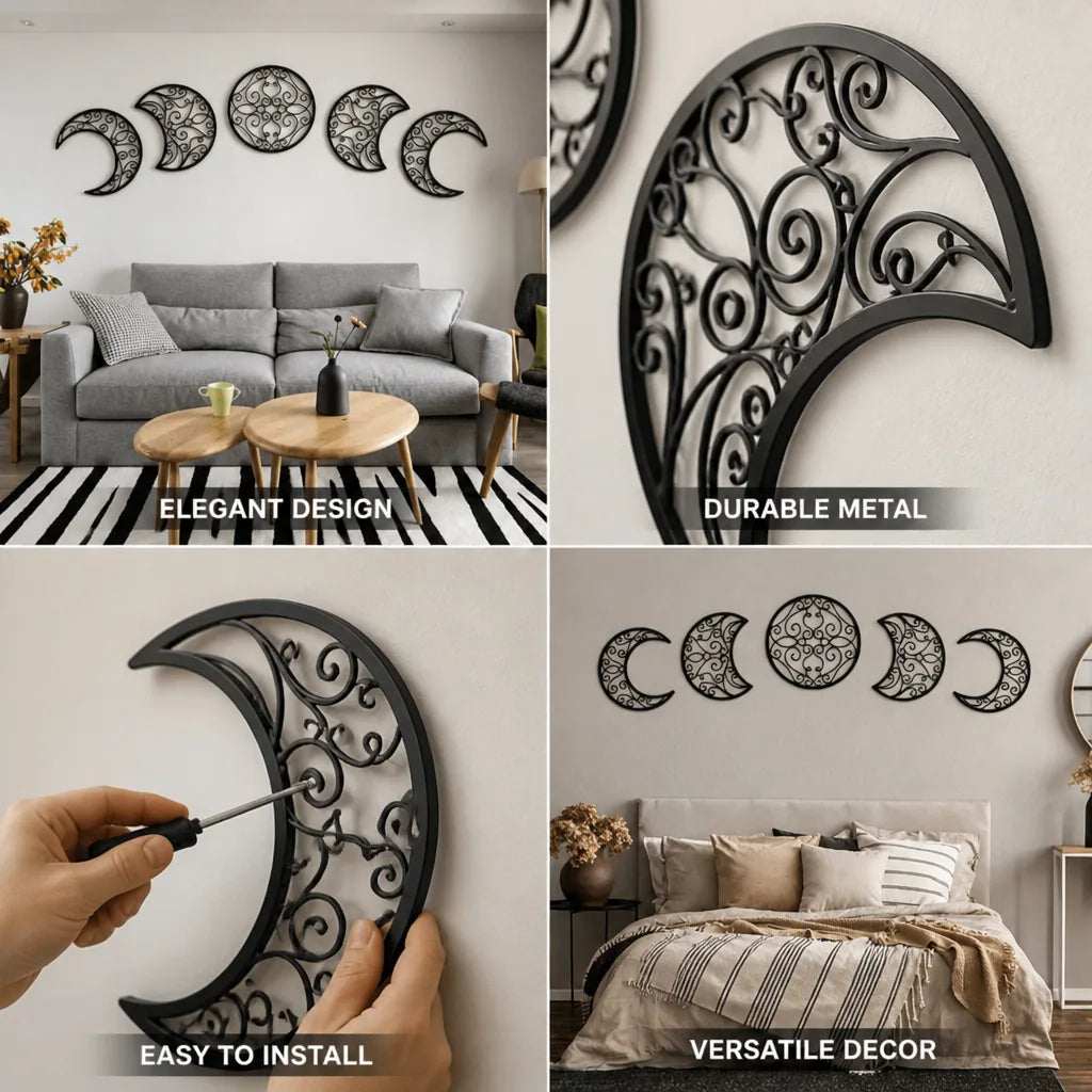 Wall Art Black Metal Mandala Cutout