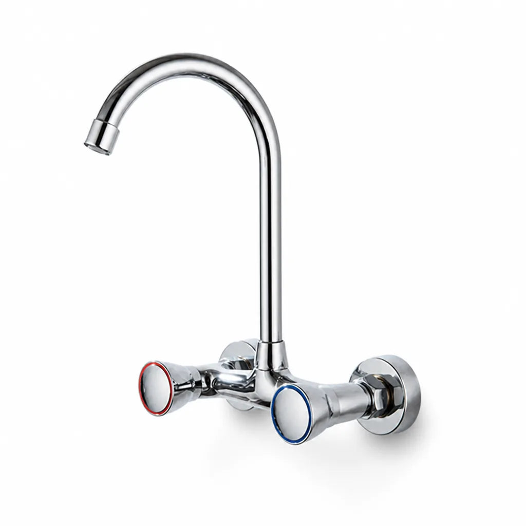 Wall-Mounted Kitchen Faucet Concealed Ceramic Valve & Copper Core