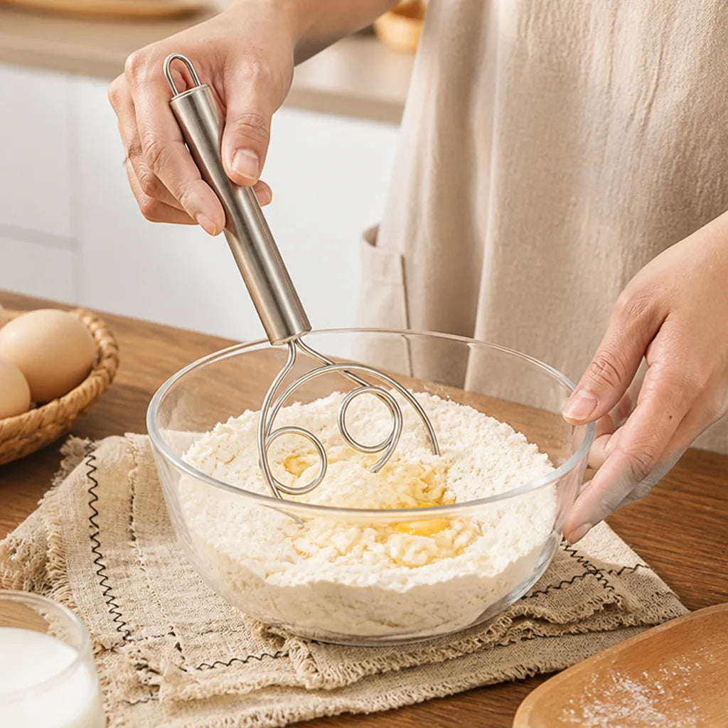 Whisk Stainless Steel Wire Loops Ergonomic Dishwasher Safe