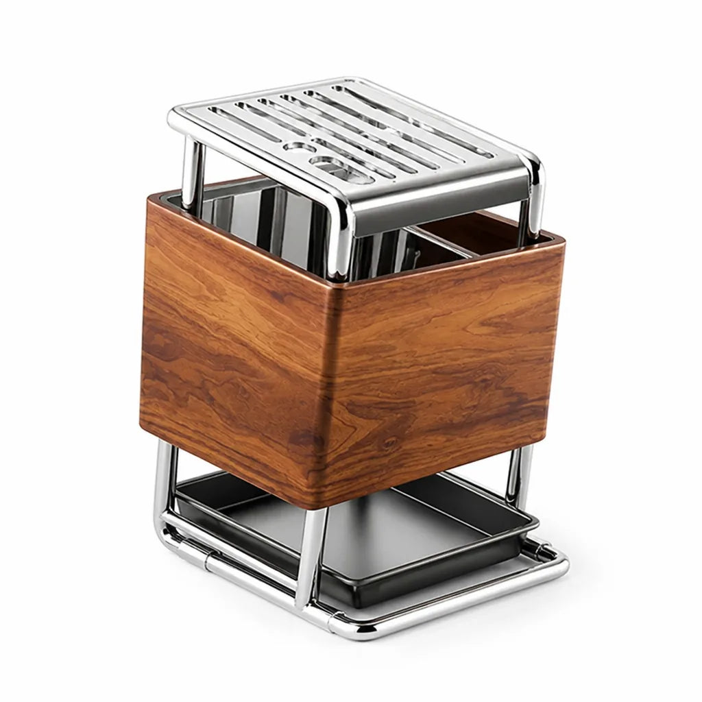 Wood-Look Cutlery & Cutting Board Storage Knife Holder