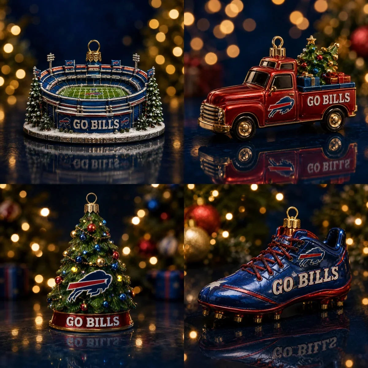 Advent Calendar Football-Themed 24 Ornaments