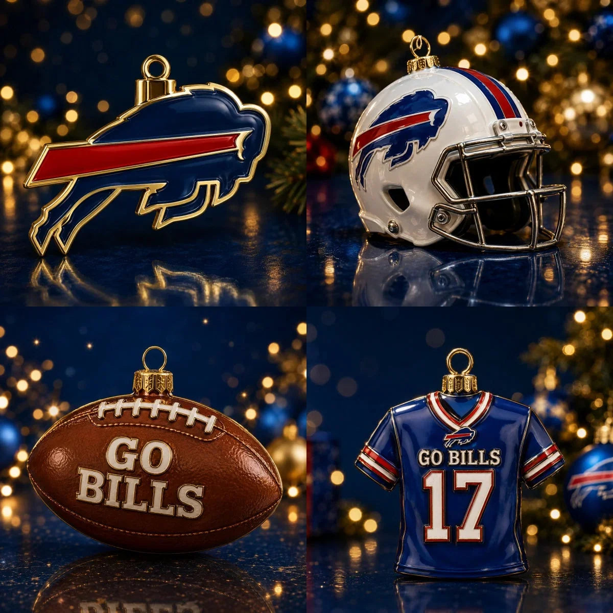 Advent Calendar Football-Themed 24 Ornaments