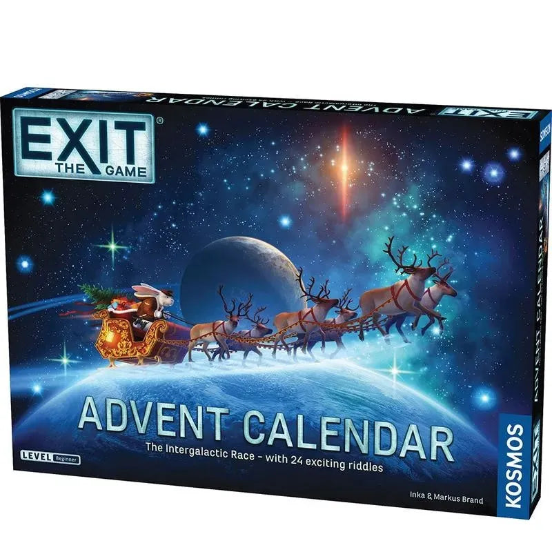 Advent Calendar Space-Themed Screen-Free 24-Day Puzzle Challenge