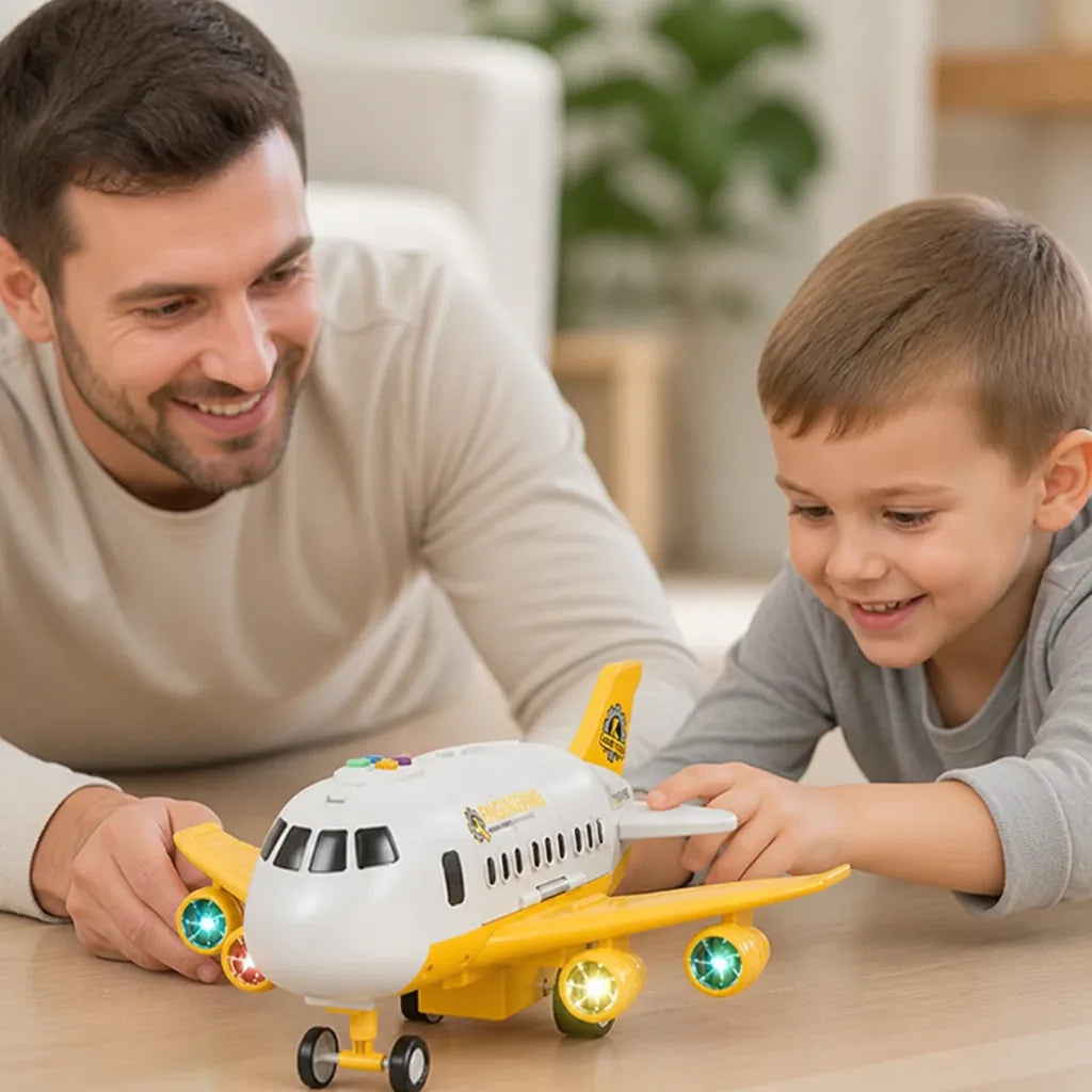 Airplane Toy Blinking Lights Durable Plastic