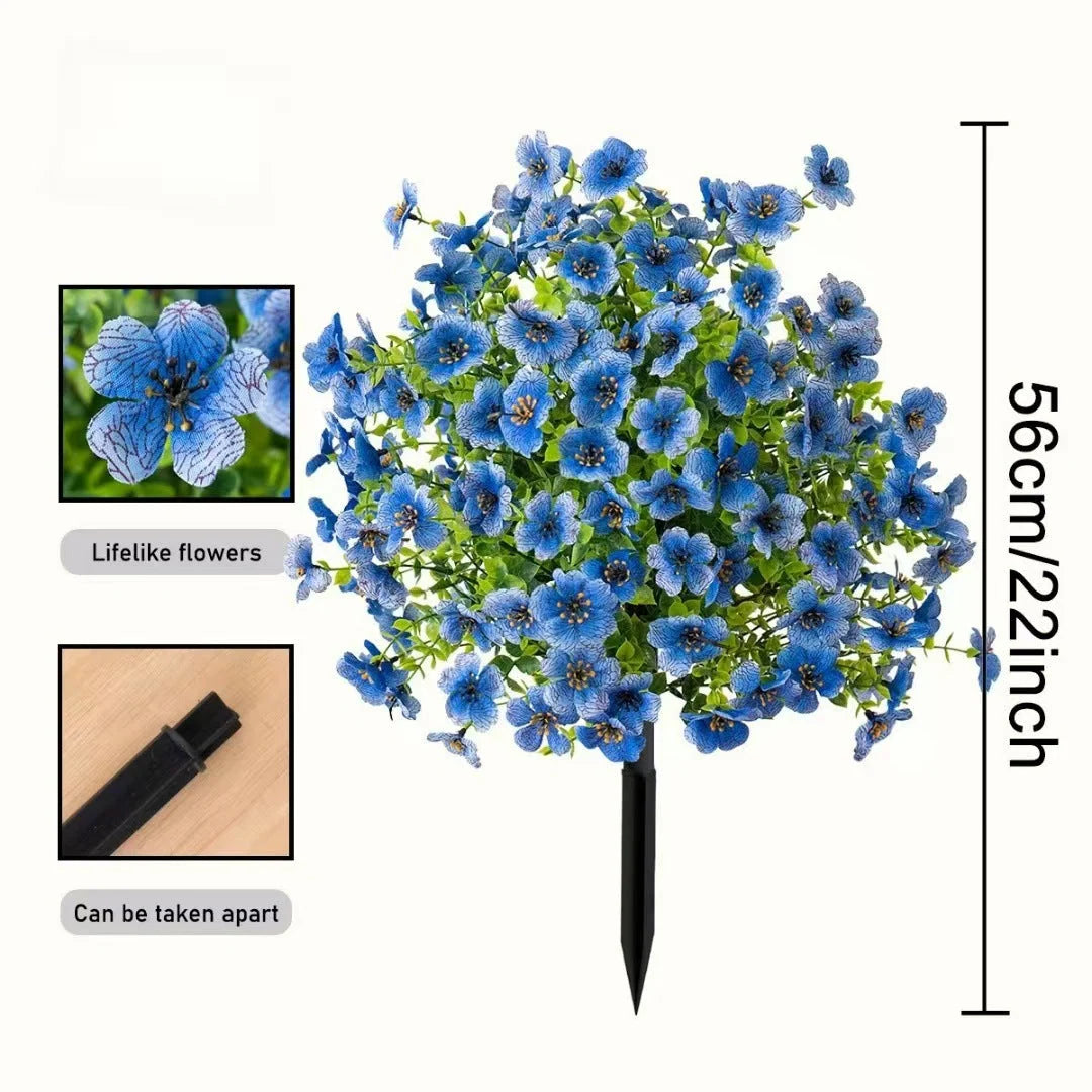 Artificial Flower Garden Stake UV & Fade Resistant 22-Inch