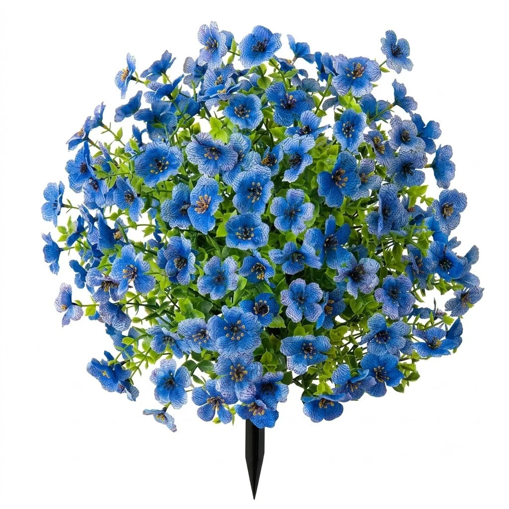 Artificial Flower Garden Stake UV & Fade Resistant 22-Inch