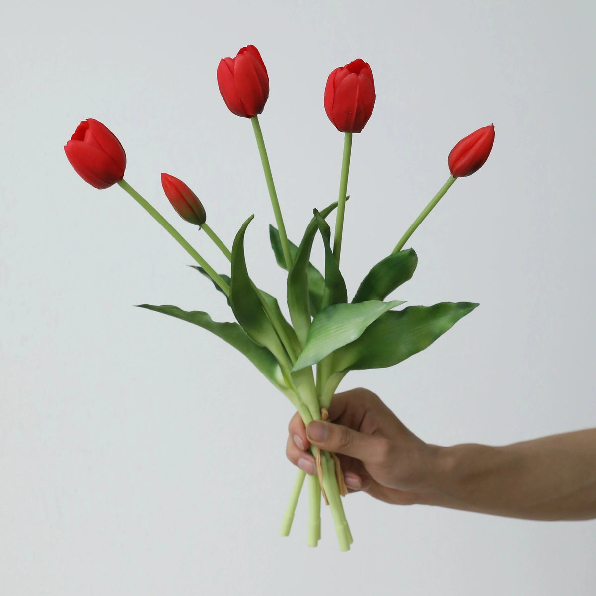 Artificial Tulips Lifelike UV-Resistant Set of 15