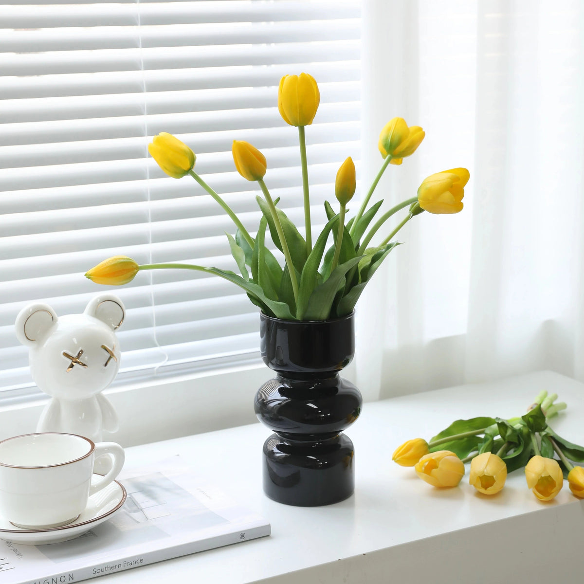 Artificial Tulips Lifelike UV-Resistant Set of 15
