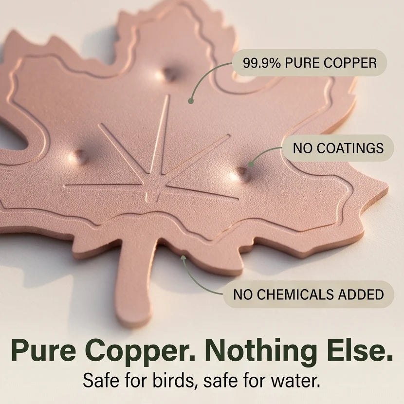 Bird Bath Purifier 99.9% Pure Copper Algae Control