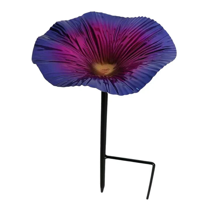 Bird Feeder Stake Hand-Painted Weather-Resistant Iron