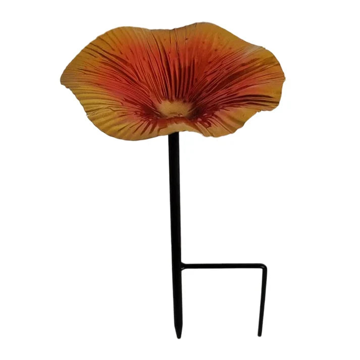 Bird Feeder Stake Hand-Painted Weather-Resistant Iron