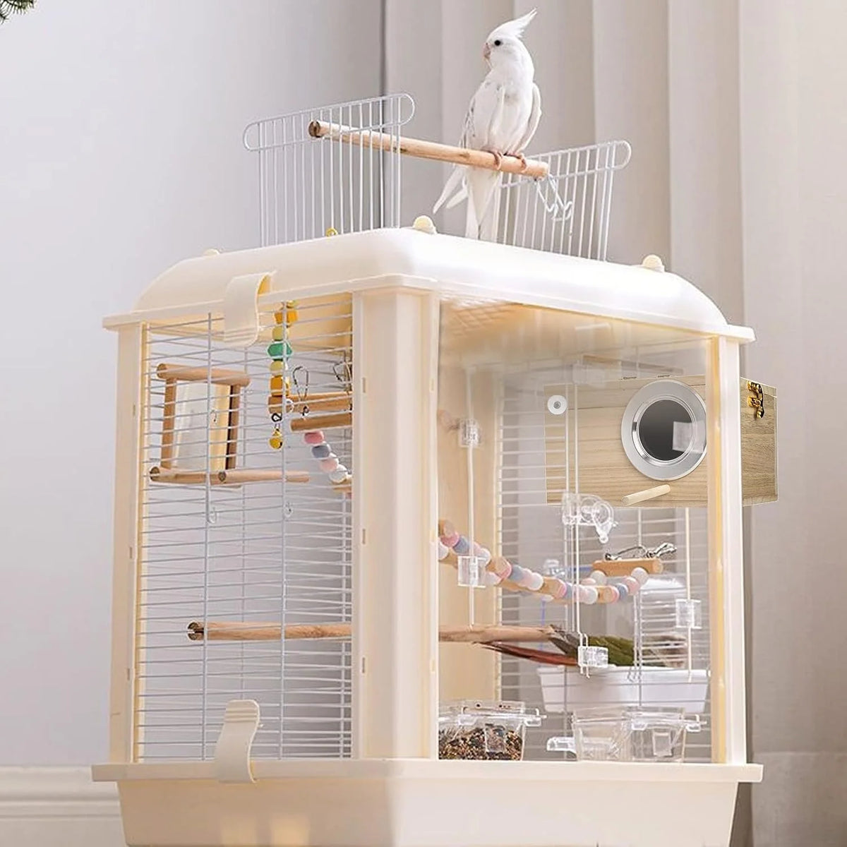 Bird Nesting Box Paulownia Wood Removable Top