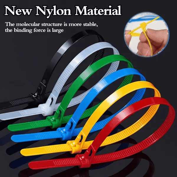 Cable Ties Reusable Self-Locking Nylon Set of 200
